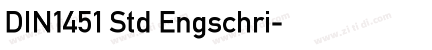 DIN1451 Std Engschri字体转换